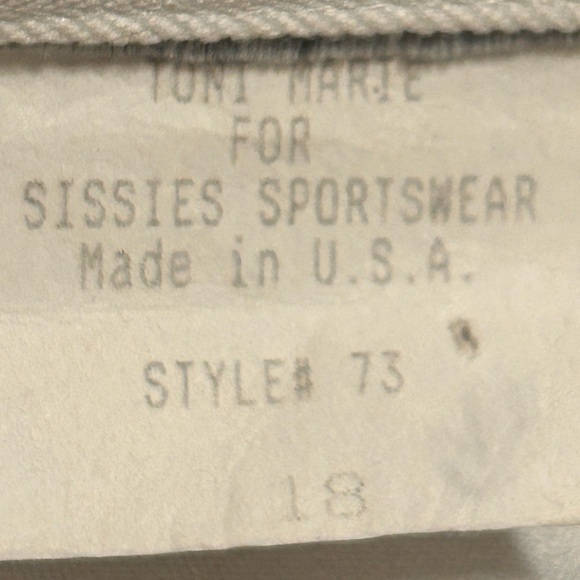Vintage Toni Marie For Sissies Sportswear Blouse Size 18 - Picture 8 of 9